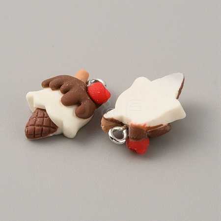 Opaque Resin Pendants RESI-CJC0012-14F-1
