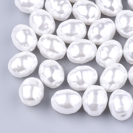 Eco-Friendly ABS Plastic Imitation Pearl Beads OACR-T012-08-1