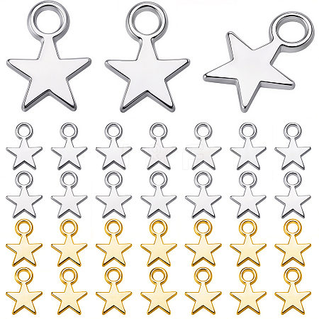 200Pcs 2 Colors Alloy Charms FIND-SC0023-74-1