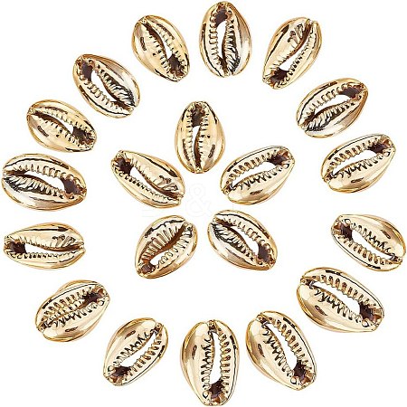 Electroplated Shell Beads BSHE-PH0003-22B-1