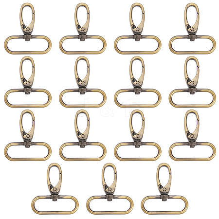 15Pcs Alloy Swivel Clasps FIND-GF0008-19AB-1