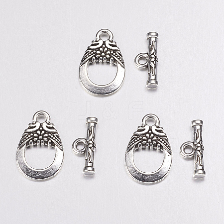 Tibetan Style Toggle Clasps LS-AC2014-1