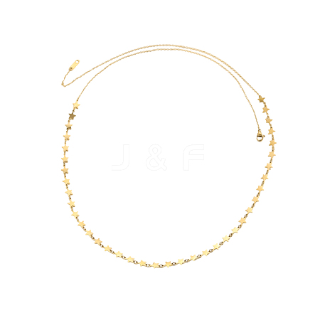 304 Stainless Steel Link Chain Necklaces for Women STAS-OY013-97G-1