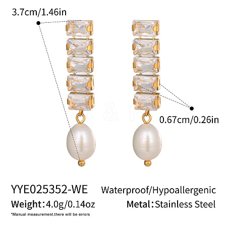 304 Stainless Steel Oval Stud Earrings LS-HE5353-4-1