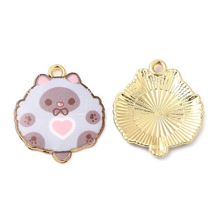 Alloy Enamel Pendants FIND-C037-14G-05-1