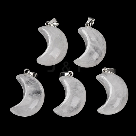 Natural Quartz Crystal Pendants G-F820-02K-01-1