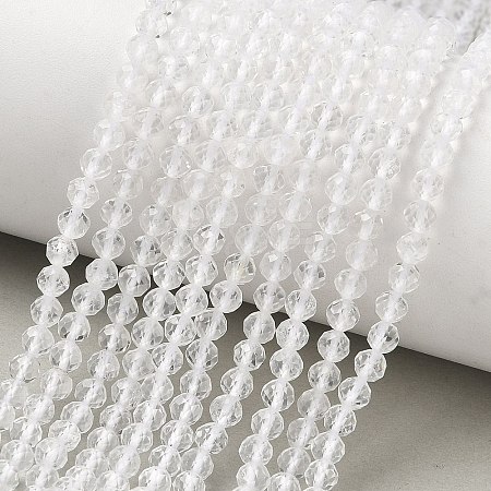 Natural Quartz Crystal Beads Strands G-F596-44-4mm-1