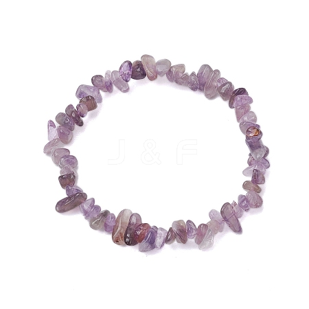 Natural Amethyst Beads Kids Bracelets BJEW-JB10611-03-1