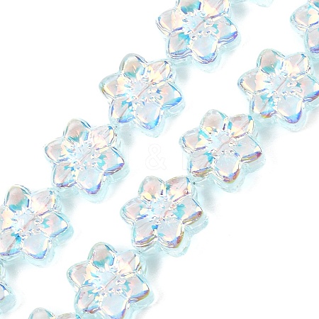 Electroplate Glass Beads Strands EGLA-P069-02A-AB03-1