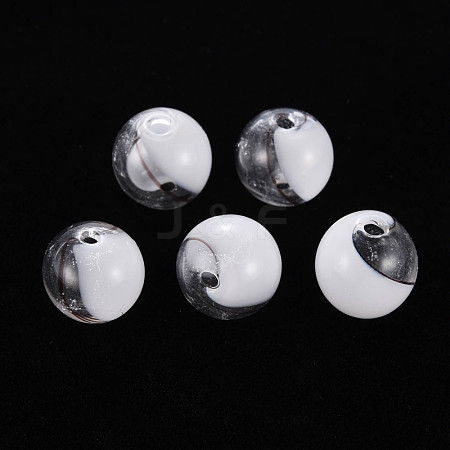 Transparent Handmade Blown Glass Globe Beads GLAA-T012-33A-05-1
