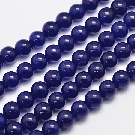 Natural & Dyed Malaysia Jade Bead Strands G-A146-10mm-A22-1
