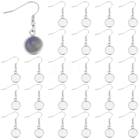 60Pcs 304 Stainless Steel Earring Hooks STAS-BBC0009-93B-1