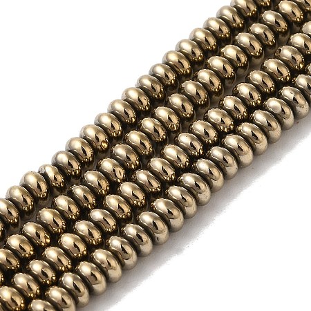 Electroplated Synthetic Non-magnetic Hematite Beads Strands G-I364-I01-01C-1