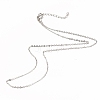 Iron Cable Chain Necklace Making MAK-I019-01B-P-1