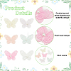 36Pcs 6 Colors Polyester Butterfly Lace Appliques DIY-FG0005-69-4