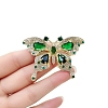 Alloy Rhinestone Butterfly Brooch PW-WG1B29C-01-3