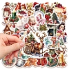 50Pcs/set Christmas PVC Self-Adhesive Stickers PW-WGE1BF0-01-2