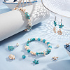 SUNNYCLUE 6 Strands 6 Styles Synthetic Howlite & Turquoise & Magnesite Beads Strands G-SC0002-45-4