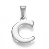 Non-Tarnish 304 Stainless Steel Pendants STAS-F106-95P-C-01-1