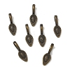 Tibetan Style Alloy Glue-on Flat Pad Bails LS-X-TIBEP-Q064-183AB-NR-3