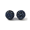 Chunky Resin Rhinestone Bubblegum Ball Beads RESI-M011-11-3