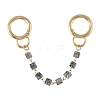 Glass Link Bag Extender Chains HJEW-YW00101-09-1