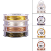 4 Colors Round Copper Wire for Jewelry Making CWIR-BC0002-02-2