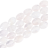  2 Strands Faceted Oval Natural Rose Quartz Beads Strands G-NB0004-33-1