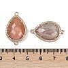 Natural Sunstone Faceted Teardrop Links G-B126-03G-03-3