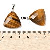 Natural Tiger Eye Pendants G-L614-D04-P02-3