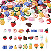  Jewelry 100Pcs 25 Style Opaque Resin Decoden Cabochons CRES-PJ0001-03-1