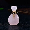 Natural Rose Quartz Perfume Bottles PW-WGACEC4-09-1