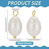 20Pcs Natural Cultured Freshwater Pearl Rice Pendants PEAR-ME0001-05-2