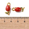 304 Stainless Steel Enamel Pendants STAS-B100-04G-04-3