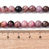 Natural Rhodonite Beads Strands G-G828-02-6mm-3