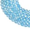 Natural Blue Topaz Beads Strands G-B175-D21-4mm-4