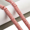 Natural Lava Rock Dyed Beads Strands G-K375-G09-01-2