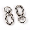 Zinc Alloy Swivel Clasps PALLOY-TAC0023-17C-1