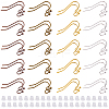 60Pcs Brass Earring Hooks FIND-SC0020-36-1