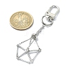 Stainless Steel Empty Pouch Stone Holder for Keychain KEYC-TA00029-02-4