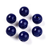 Opaque Solid Color Glass Beads GLAA-N007-8mm-A04-1