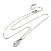 304 Stainless Steel Pendant Cable Chain Necklaces for Men Women NJEW-K308-03A-P-4