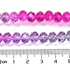 Transparent Painted Glass Beads Strands X1-DGLA-A034-T8mm-A06-4