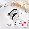 Anti-Tarnish Snake Shape Rhodium Plated Platinum 925 Sterling Silver Wrap Cuff Ring VS6835-3-2