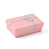 Valentines Day Wife Gifts Packages Cardboard Jewelry Set Boxes with Bowknot and Sponge Inside X1-CBOX-R013-4-4