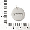 Anti-Tarnish 304 Stainless Steel Pendants STAS-M074-02J-P-3