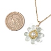 Glass & Glass Pearl Beads Pendants Necklaces for Women NJEW-MZ00106-01-3
