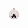 304 Stainless Steel Enamel Charms LS-STAS-Q242-039C-1