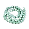 Anti-Tarnish Electroplate Glass Beads Strands EGLA-ZX010-8mm-11-4
