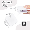 Square Acrylic Self-Adhesive Hanging Spring Clips AJEW-WH20011-56C-2